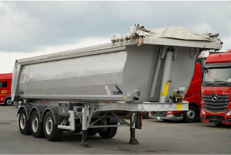 Stas WYWROTKA / 26m3 / ALUMINIOWA / OŚ PONOSZONA / SKRĘTNA / OSIE SA - Кипер полуприколка: слика 1 Stas WYWROTKA / 26m3 / ALUMINIOWA / OŚ PONOSZONA / SKRĘTNA / OSIE SA - Кипер полуприколка: слика 1
