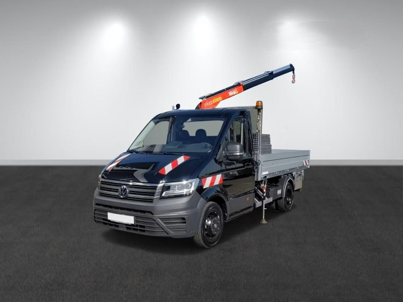 Volkswagen Crafter 50 - Flatbed truck + crane - Камион со платформа, Камион со кран: слика 1 Volkswagen Crafter 50 - Flatbed truck + crane - Камион со платформа, Камион со кран: слика 1