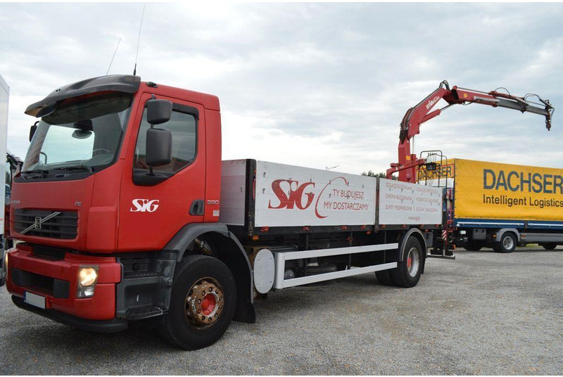 Volvo FE 18.280 - Камион со платформа, Камион со кран: слика 1 Volvo FE 18.280 - Камион со платформа, Камион со кран: слика 1