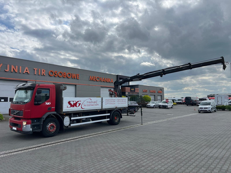 Volvo FE 320 FLATBED CRANE KRAN HDS HIAB 122B-2 DUO - Камион со платформа, Камион со кран: слика 1 Volvo FE 320 FLATBED CRANE KRAN HDS HIAB 122B-2 DUO - Камион со платформа, Камион со кран: слика 1