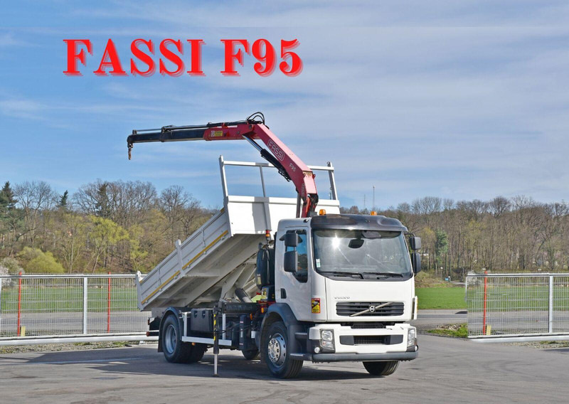 Volvo FL 290 KIPPER 4,90m * FASSI F95A.22 + FUNK * TOP - Кипер, Камион со кран: слика 1 Volvo FL 290 KIPPER 4,90m * FASSI F95A.22 + FUNK * TOP - Кипер, Камион со кран: слика 1