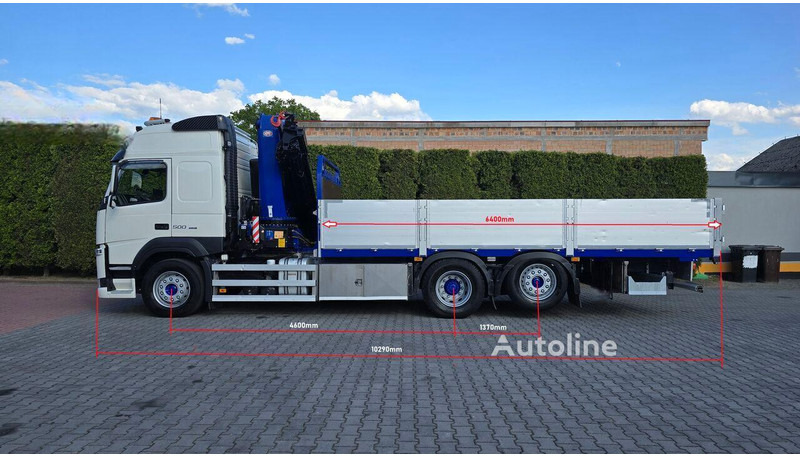 Volvo FM 500 - Flatbed+crane 6x2 - Камион со платформа, Камион со кран: слика 4 Volvo FM 500 - Flatbed+crane 6x2 - Камион со платформа, Камион со кран: слика 4