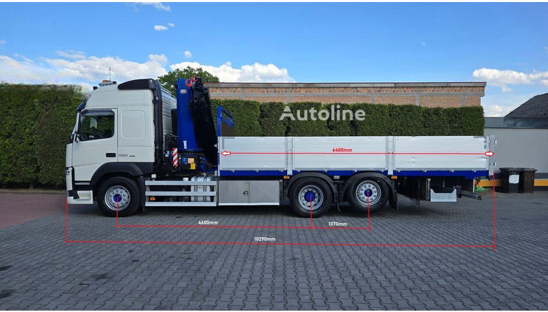 Volvo FM 500 - Flatbed+crane 6x2 - Камион со платформа, Камион со кран: слика 4 Volvo FM 500 - Flatbed+crane 6x2 - Камион со платформа, Камион со кран: слика 4