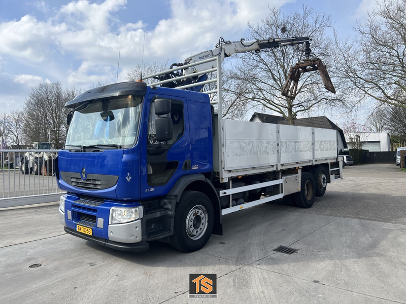 Renault PREMIUM LANDER 430.26 6X2 EL 2M ROLLKRAN - Kennis R16/7 - NL TOP TRUCK - Камион со платформа, Камион со кран: слика 1 Renault PREMIUM LANDER 430.26 6X2 EL 2M ROLLKRAN - Kennis R16/7 - NL TOP TRUCK - Камион со платформа, Камион со кран: слика 1