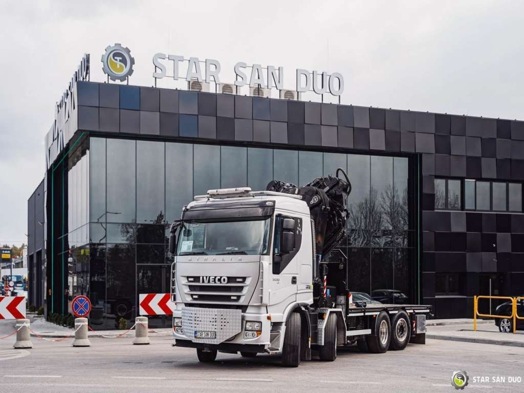 Iveco STRALIS AS320S50Y 8x2 HMF 8520-0K6 FLY JIB Winc - Камион со кран: слика 5 Iveco STRALIS AS320S50Y 8x2 HMF 8520-0K6 FLY JIB Winc - Камион со кран: слика 5