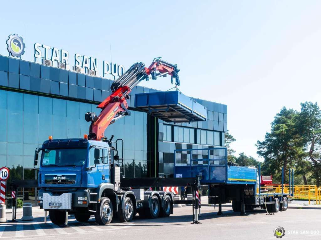 MAN TGA 35.440 8X6H PALFINGER 60002 Semi-trailer - Камион со кран: слика 1 MAN TGA 35.440 8X6H PALFINGER 60002 Semi-trailer - Камион со кран: слика 1
