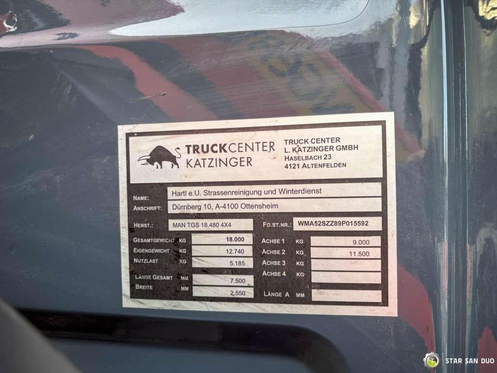Камион со кран MAN  TGS 18.480  PALFINGER PK 16502 HDS Crane,Kipper: слика 21