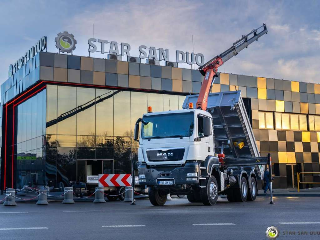 MAN TGS 26.360 6x6 PALFINGER PK 18001 EH Crane Kipe - Камион со кран: слика 1 MAN TGS 26.360 6x6 PALFINGER PK 18001 EH Crane Kipe - Камион со кран: слика 1