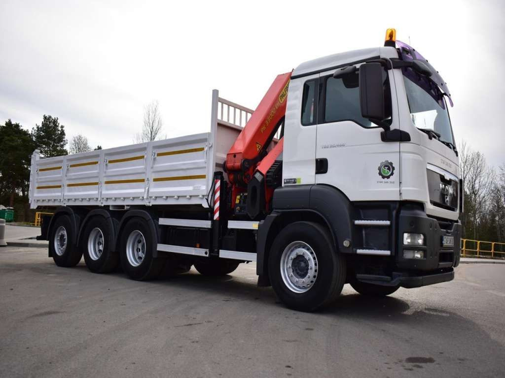 MAN TGS 35.400 8X4 PALFINGER PK 33002 CRANE KIPPER - Камион со кран, Кипер: слика 3 MAN TGS 35.400 8X4 PALFINGER PK 33002 CRANE KIPPER - Камион со кран, Кипер: слика 3