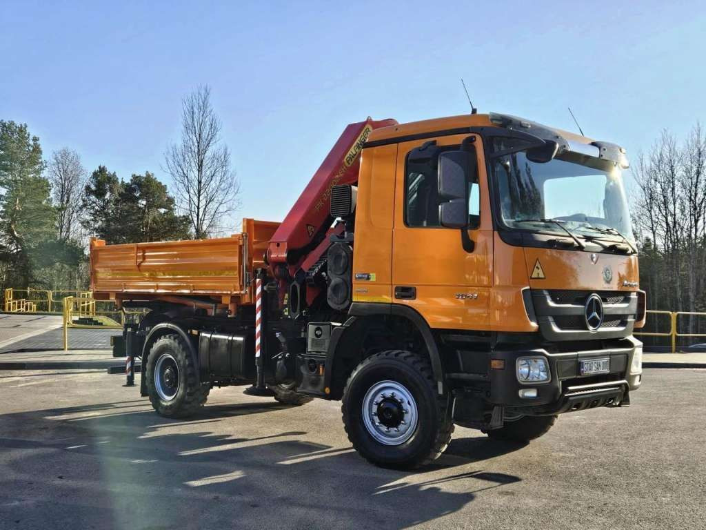 Mercedes-Benz ACTROS 1841 4x4 PALFINGER PK 22002 CRANE KIPER - Камион со кран, Кипер: слика 4 Mercedes-Benz ACTROS 1841 4x4 PALFINGER PK 22002 CRANE KIPER - Камион со кран, Кипер: слика 4