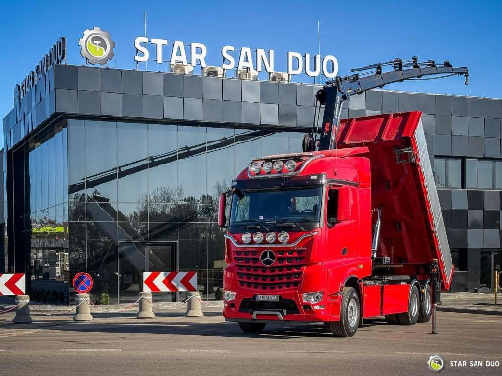 Mercedes-Benz AROCS 3358L 6x4 HIAB 192X-HIPRO E-6 Crane Kippe - Кипер: слика 1 Mercedes-Benz AROCS 3358L 6x4 HIAB 192X-HIPRO E-6 Crane Kippe - Кипер: слика 1