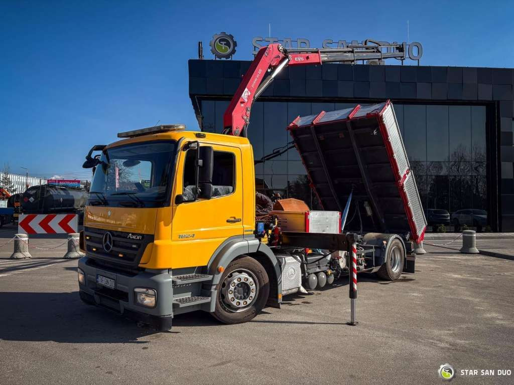 Mercedes-Benz AXOR 1824 4x2 HMF 975 HDS Crane Rotator Kipper Mercedes-Benz AXOR 1824 4x2 HMF 975 HDS Crane Rotator Kipper - Камион со кран, Кипер: слика 4 Mercedes-Benz AXOR 1824 4x2 HMF 975 HDS Crane Rotator Kipper Mercedes-Benz AXOR 1824 4x2 HMF 975 HDS Crane Rotator Kipper - Камион со кран, Кипер: слика 4