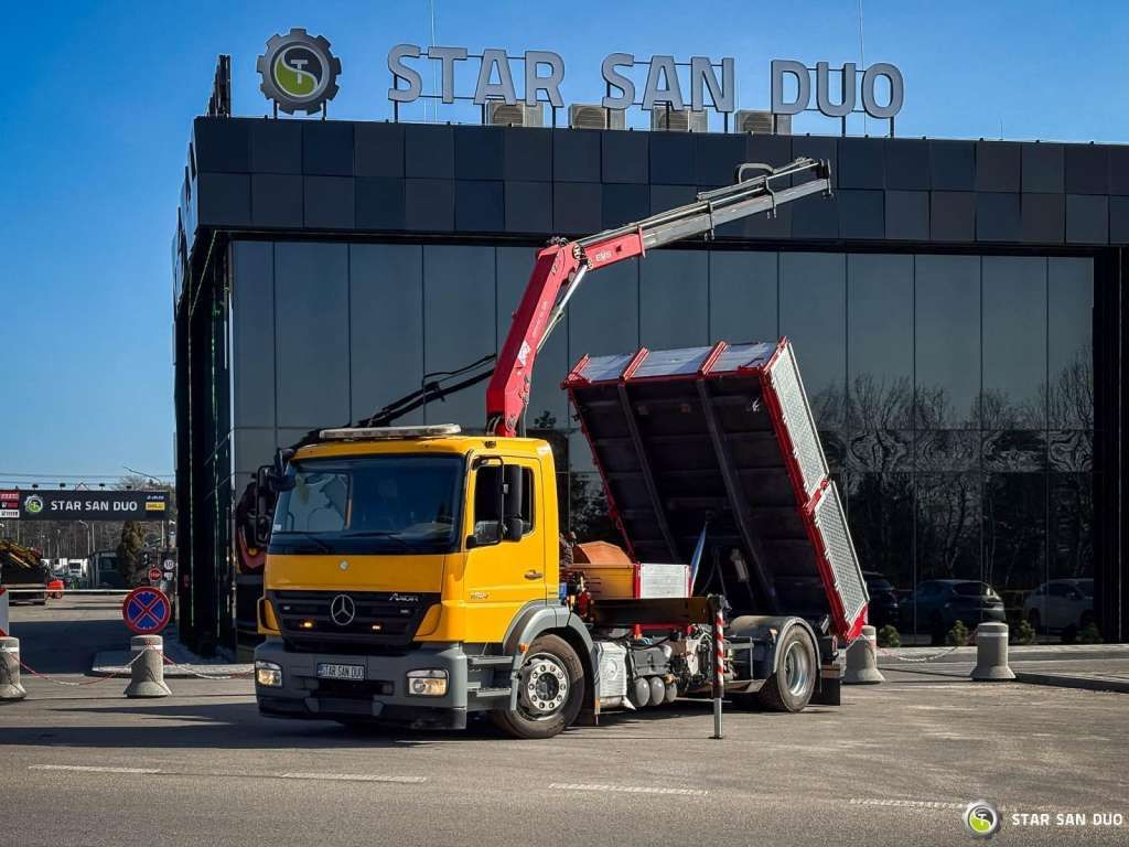 Mercedes-Benz AXOR 1824 4x2 HMF 975 HDS Crane Rotator Kipper Mercedes-Benz AXOR 1824 4x2 HMF 975 HDS Crane Rotator Kipper - Камион со кран, Кипер: слика 1 Mercedes-Benz AXOR 1824 4x2 HMF 975 HDS Crane Rotator Kipper Mercedes-Benz AXOR 1824 4x2 HMF 975 HDS Crane Rotator Kipper - Камион со кран, Кипер: слика 1