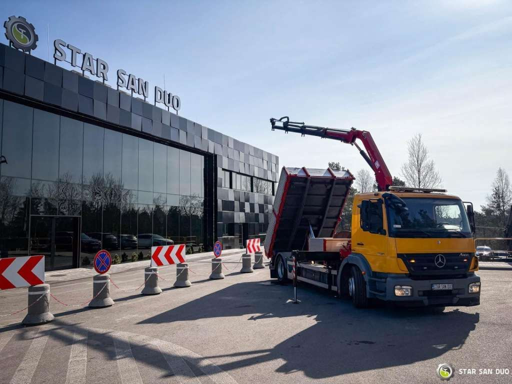 Mercedes-Benz AXOR 1824 4x2 HMF 975 HDS Crane Rotator Kipper Mercedes-Benz AXOR 1824 4x2 HMF 975 HDS Crane Rotator Kipper - Кипер: слика 5 Mercedes-Benz AXOR 1824 4x2 HMF 975 HDS Crane Rotator Kipper Mercedes-Benz AXOR 1824 4x2 HMF 975 HDS Crane Rotator Kipper - Кипер: слика 5