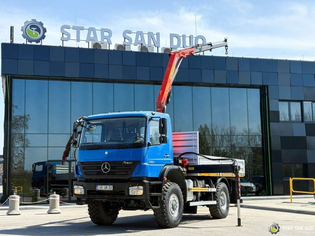 Камион со кран Mercedes-Benz  AXOR 1824 4x4 PALFINGER PK 8500 Crane Kran: слика 6