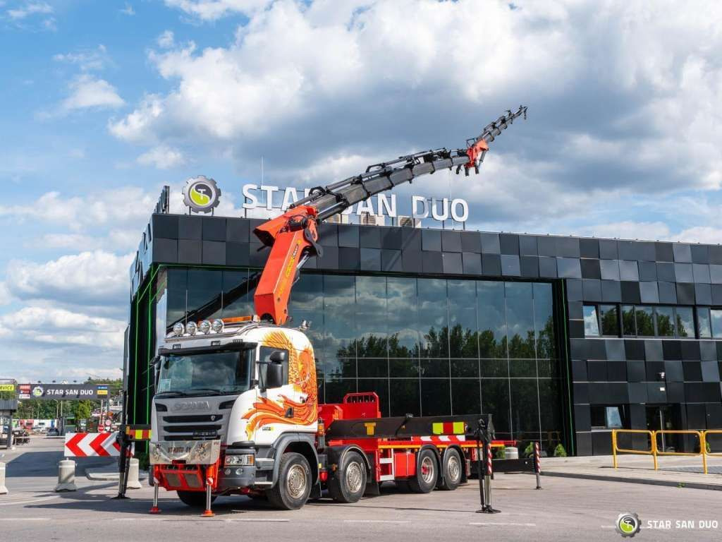 Scania G450 8x2 PALFINGER PK 85002 Fly Jib Winch - Камион со кран: слика 3 Scania G450 8x2 PALFINGER PK 85002 Fly Jib Winch - Камион со кран: слика 3