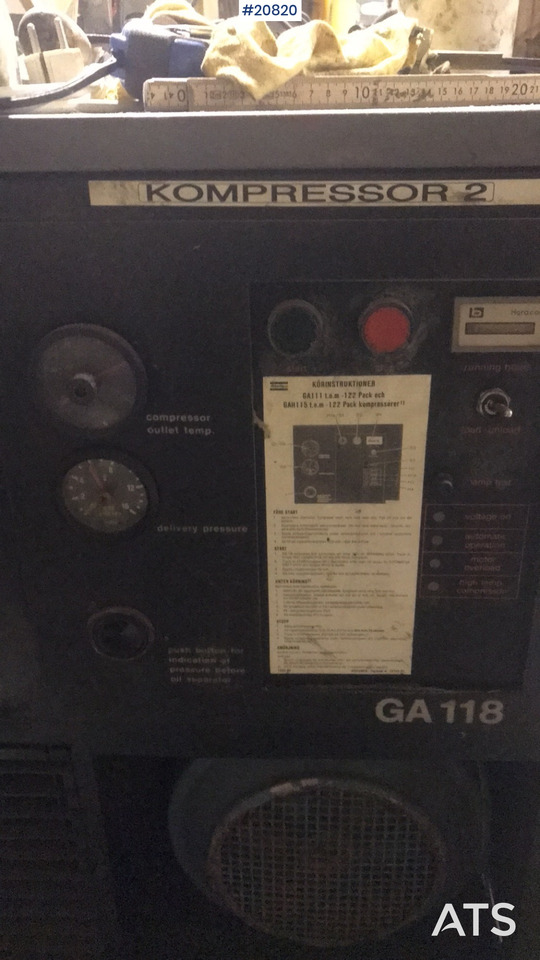 Компресор за воздух Atlas Copco GA 118: слика 10