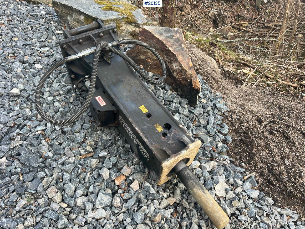 Багер Hitachi zx85us-6 gravemaskin m/ graveskuffe, hydraulisk pusseskuffe, klype: слика 34