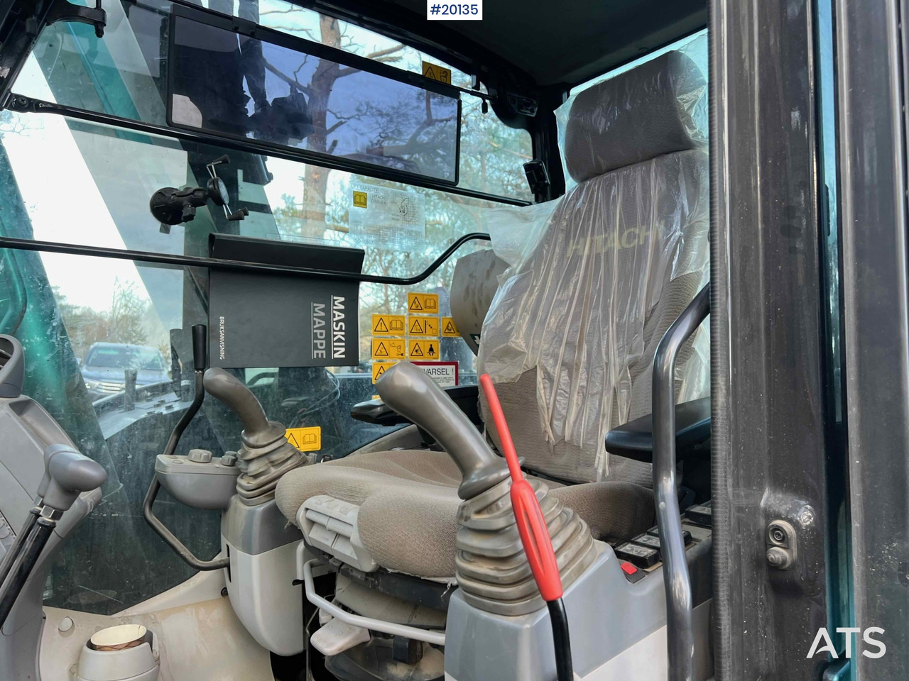 Багер Hitachi zx85us-6 gravemaskin m/ graveskuffe, hydraulisk pusseskuffe, klype: слика 17