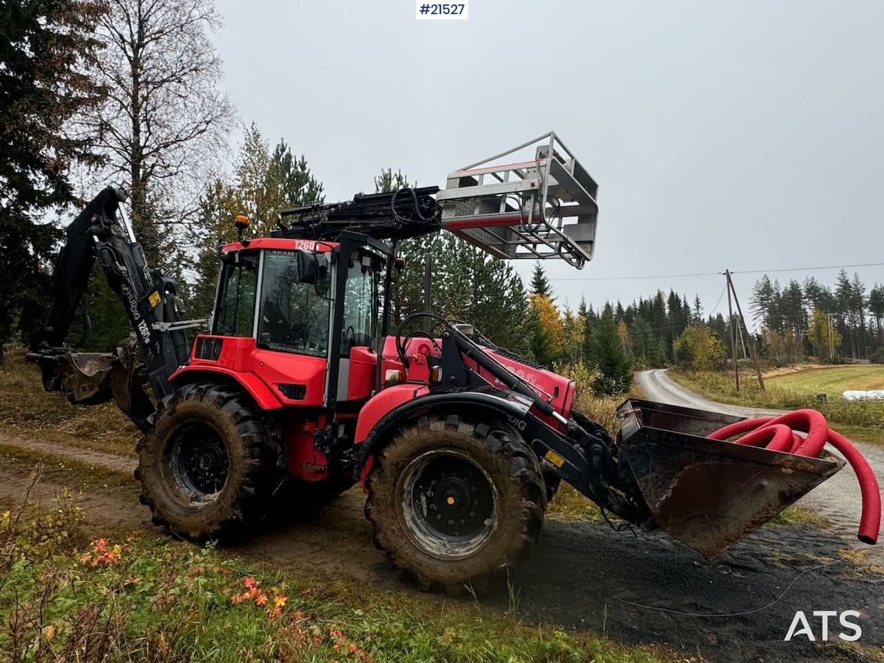 Huddig 1260B Traktorgraver m/ Huddig 2000 lift, tilt og pusseskuffe - Ровокопач: слика 5 Huddig 1260B Traktorgraver m/ Huddig 2000 lift, tilt og pusseskuffe - Ровокопач: слика 5