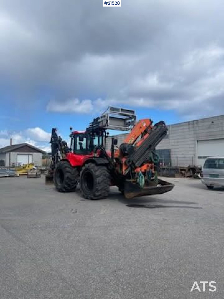 Huddig 1260C Traktorgraver m/ Palfinger kran, Lift, rototilt og skuffe - Ровокопач: слика 4 Huddig 1260C Traktorgraver m/ Palfinger kran, Lift, rototilt og skuffe - Ровокопач: слика 4