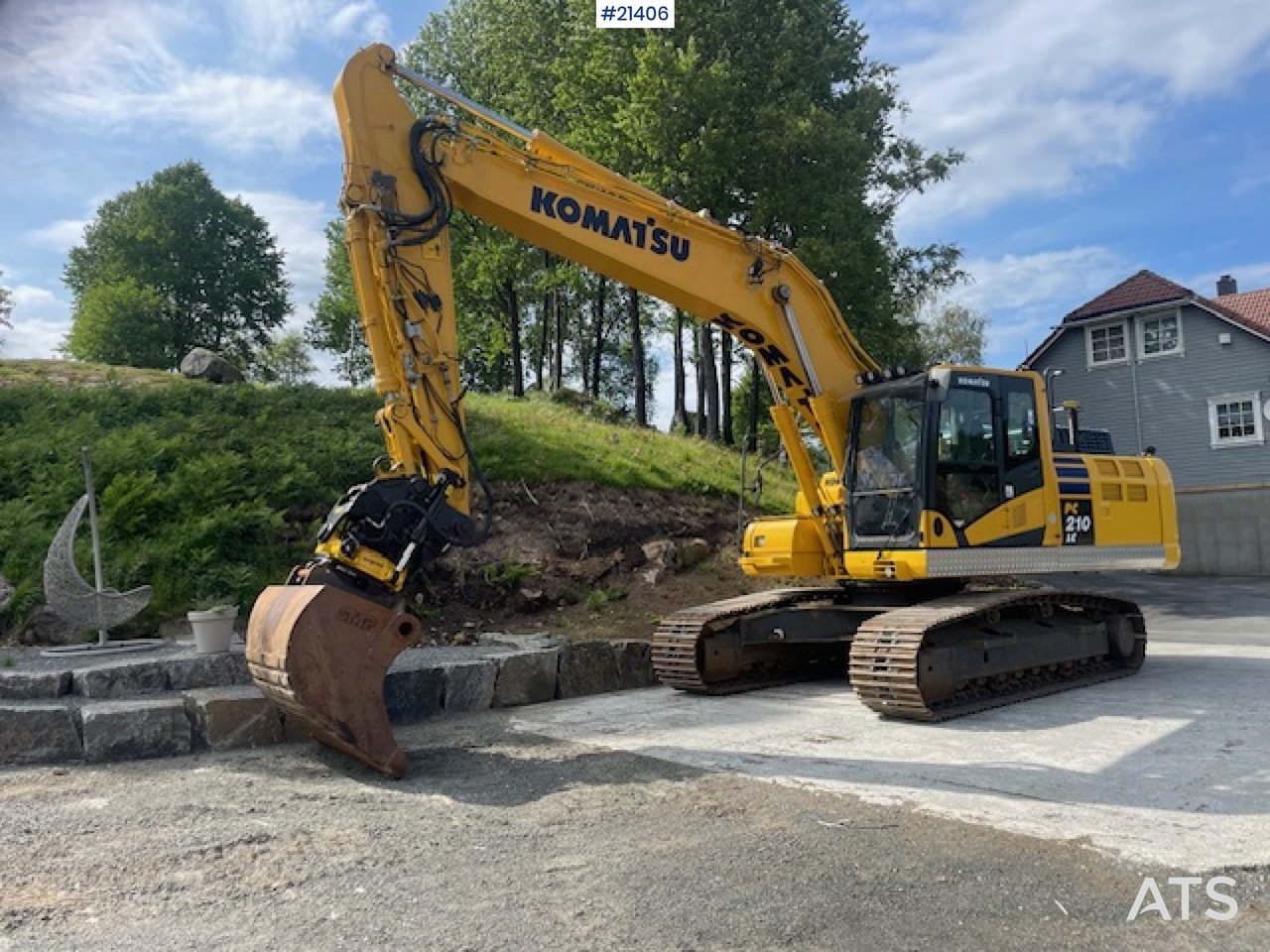 Komatsu PC210LC-11 m/Graveskuffe, pusseskuffe, rototilt og Leica gps - Багер гасеничар: слика 3 Komatsu PC210LC-11 m/Graveskuffe, pusseskuffe, rototilt og Leica gps - Багер гасеничар: слика 3