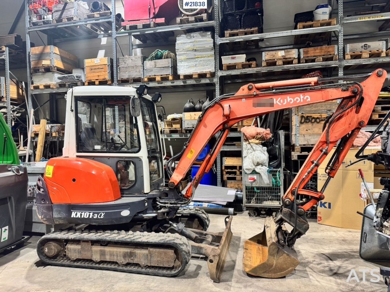 Kubota KX101-3 Minigraver m/ Skuffe og Klype. - Мини багер: слика 2 Kubota KX101-3 Minigraver m/ Skuffe og Klype. - Мини багер: слика 2