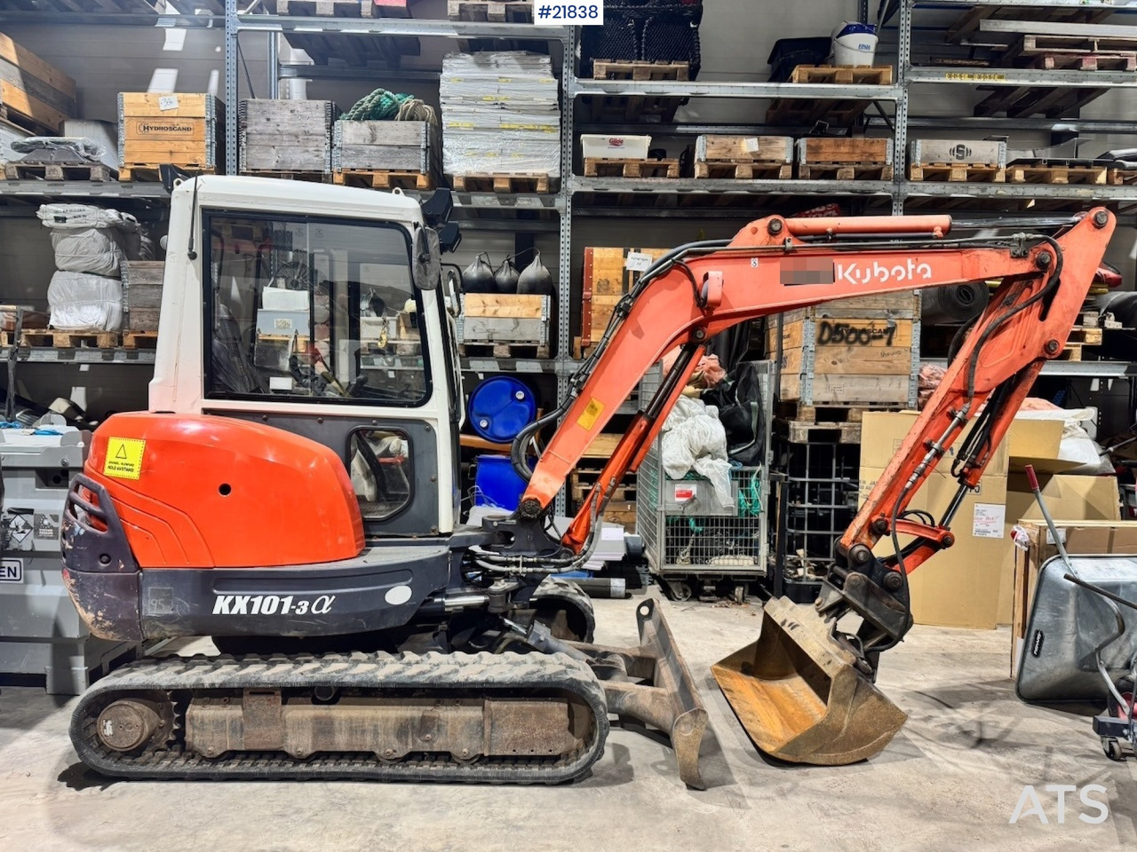 Kubota KX101-3 Minigraver m/ Skuffe og Klype. - Мини багер: слика 1 Kubota KX101-3 Minigraver m/ Skuffe og Klype. - Мини багер: слика 1