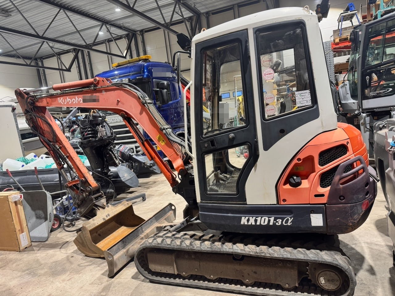 Мини багер Kubota KX101-3 Minigraver m/ Skuffe og Klype.: слика 6 Мини багер Kubota KX101-3 Minigraver m/ Skuffe og Klype.: слика 6
