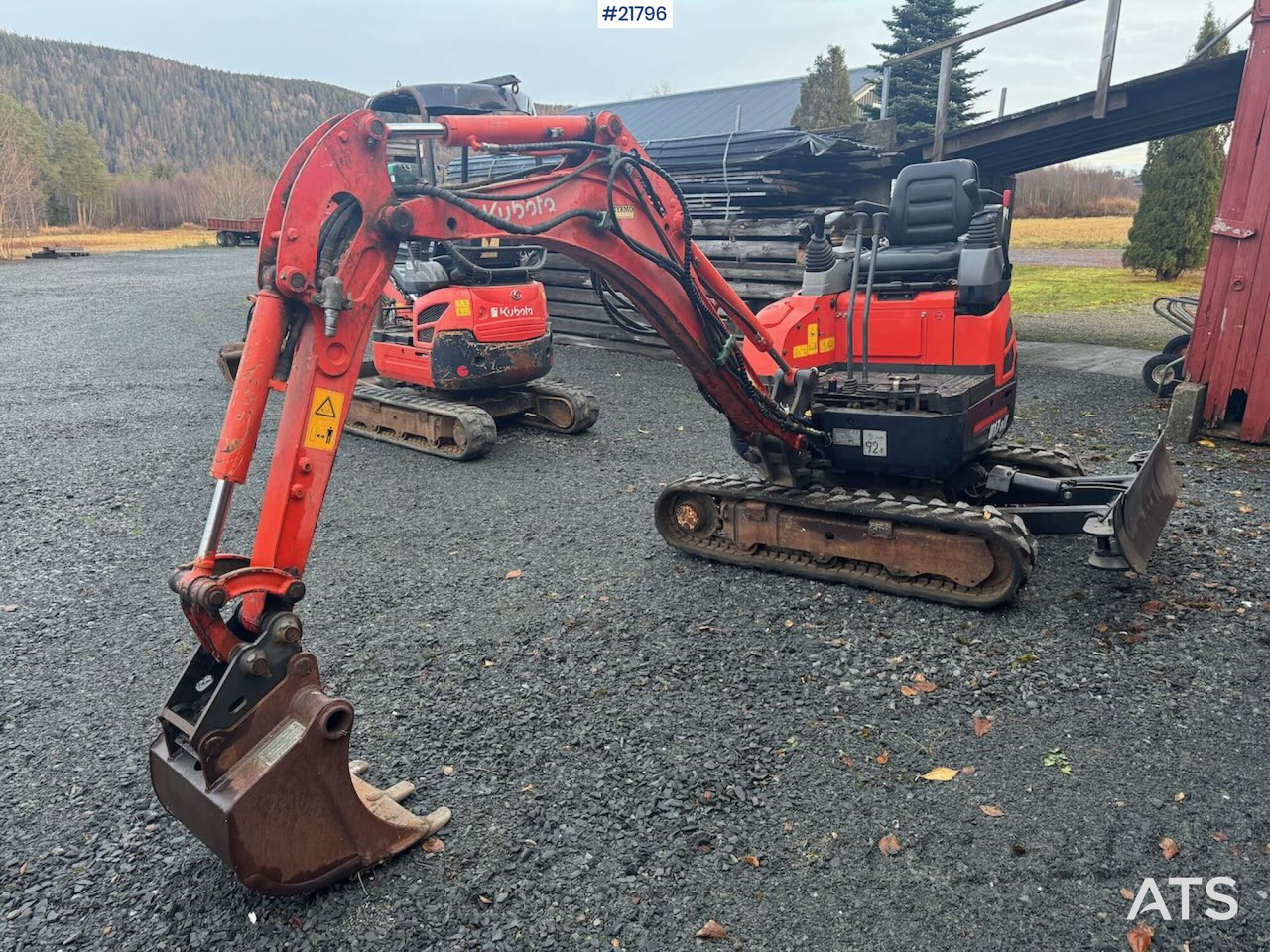 Kubota U17-3a Beltegraver m/ pusseskuffe. Spesialbygd for flytting med hellikopter. - Мини багер: слика 4 Kubota U17-3a Beltegraver m/ pusseskuffe. Spesialbygd for flytting med hellikopter. - Мини багер: слика 4