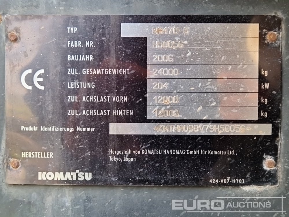 Натоварувач на тркала 2006 Komatsu WA470-6: слика 40