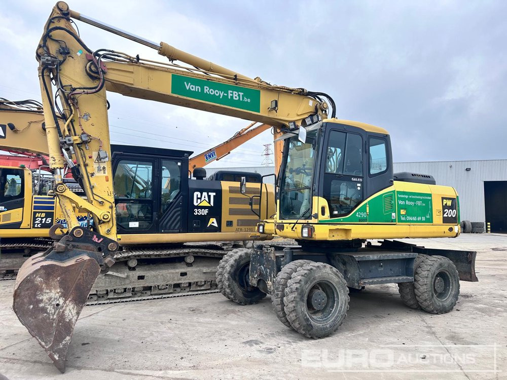 2009 Komatsu PW200-7H - Багер на тркала: слика 1 2009 Komatsu PW200-7H - Багер на тркала: слика 1