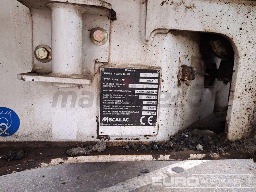 2014 Mecalac 12 MTX - Багер на тркала: слика 4 2014 Mecalac 12 MTX - Багер на тркала: слика 4