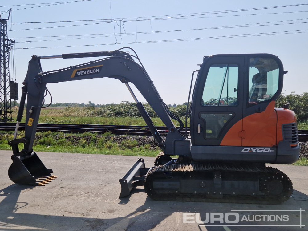 2024 Develon DX60E - Мини багер: слика 2 2024 Develon DX60E - Мини багер: слика 2