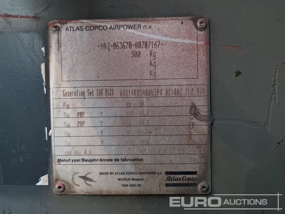 Atlas Copco QAS20 - Генераторска поставка: слика 2 Atlas Copco QAS20 - Генераторска поставка: слика 2