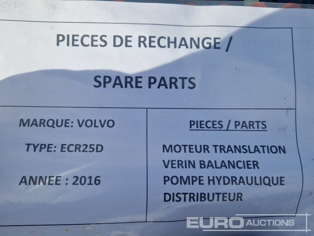 Резервни делови за Багер Spare Parts, Final Drive (2 of) Hydraulic Pump, Hydraulic Block, Cylinder to suit Volvo ECR25D: слика 9 Резервни делови за Багер Spare Parts, Final Drive (2 of) Hydraulic Pump, Hydraulic Block, Cylinder to suit Volvo ECR25D: слика 9