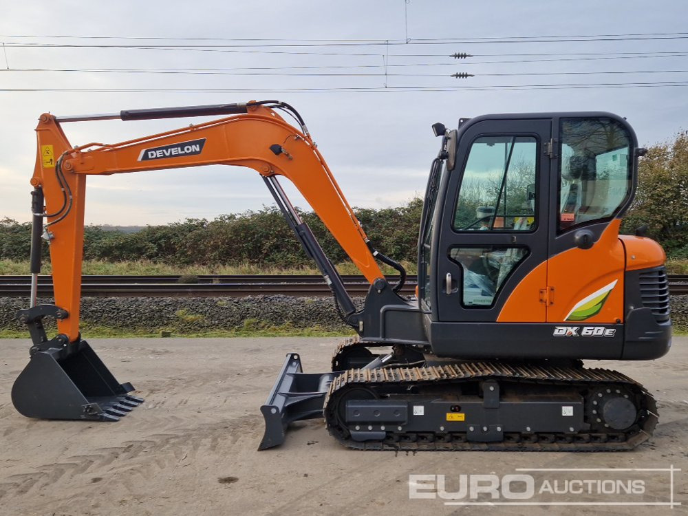 Unused 2024 Develon DX60E-10N - Мини багер: слика 2 Unused 2024 Develon DX60E-10N - Мини багер: слика 2
