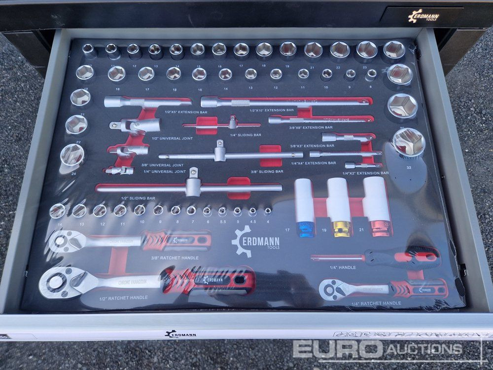 Unused Erdmann XXl Edition 7 Drawer Tool Cabinet c/w Profi Tools - Опрема за работилница: слика 5 Unused Erdmann XXl Edition 7 Drawer Tool Cabinet c/w Profi Tools - Опрема за работилница: слика 5