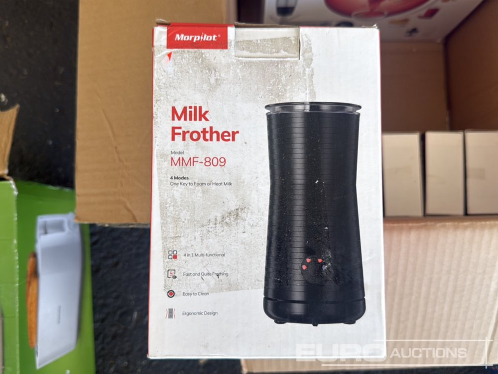 Градежна опрема Pallet of Toaster (2 of), Steam Iron, Aluminium Express Coffee Maker, Milk Frother, Mini Doorbell , Hand Blender: слика 9