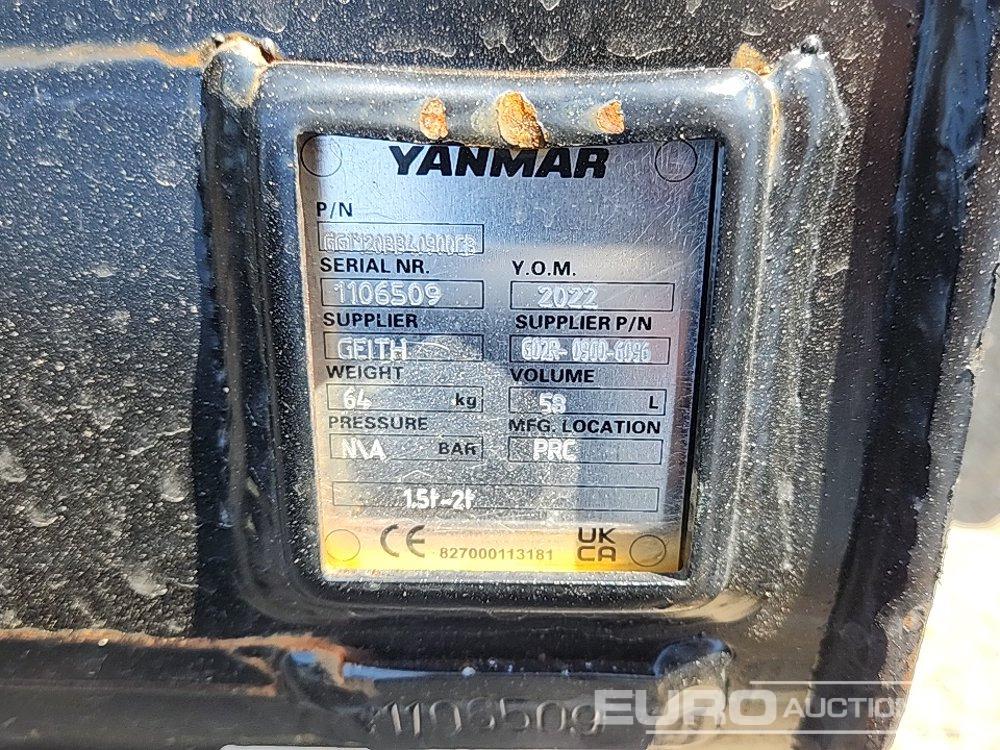 Нов Корпа Unused Yanmar G02R-0900-6096: слика 6