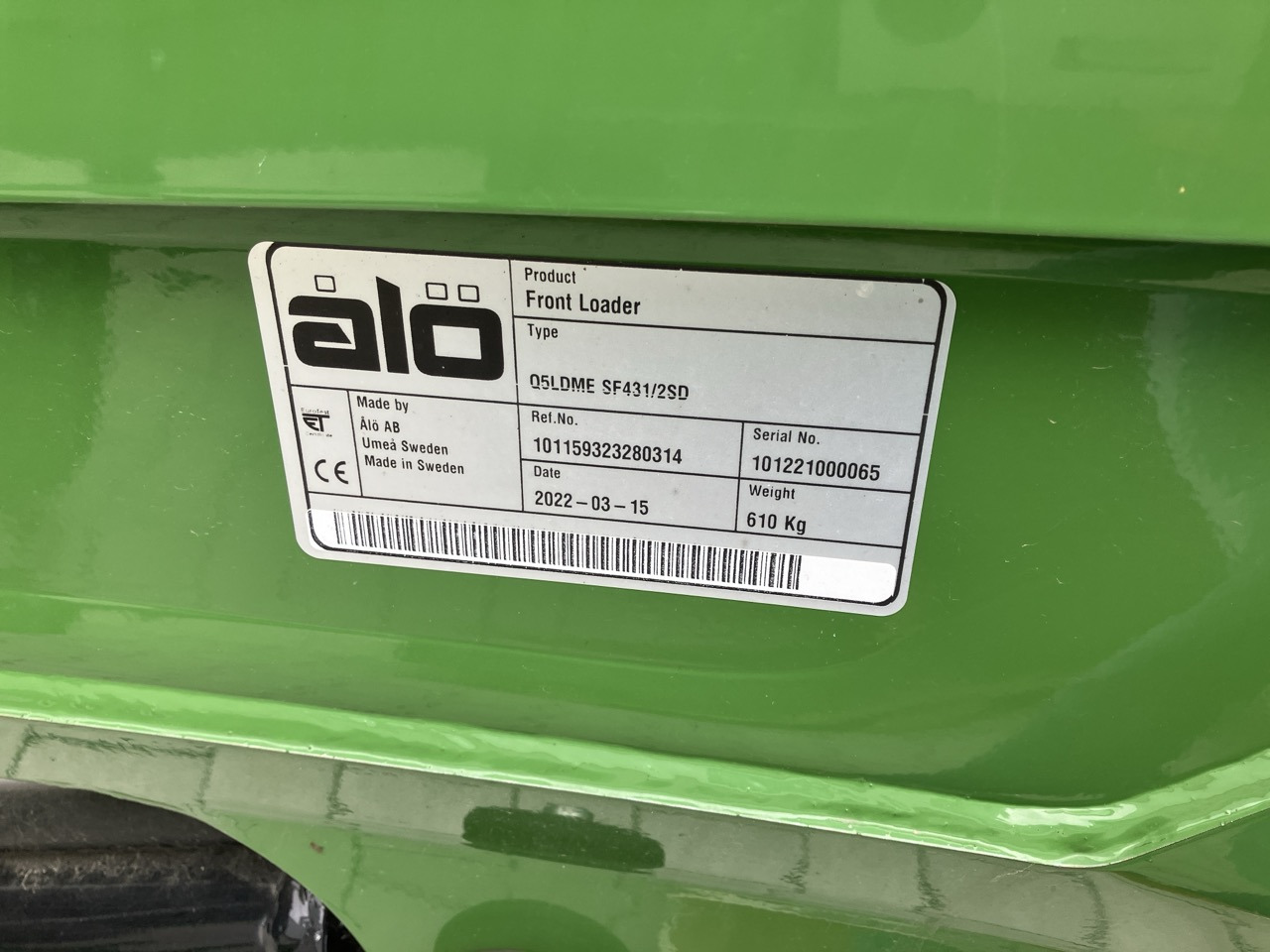 Alö Frontlader Q5 LDM EURO - Преден утоварувач за трактор: слика 2 Alö Frontlader Q5 LDM EURO - Преден утоварувач за трактор: слика 2