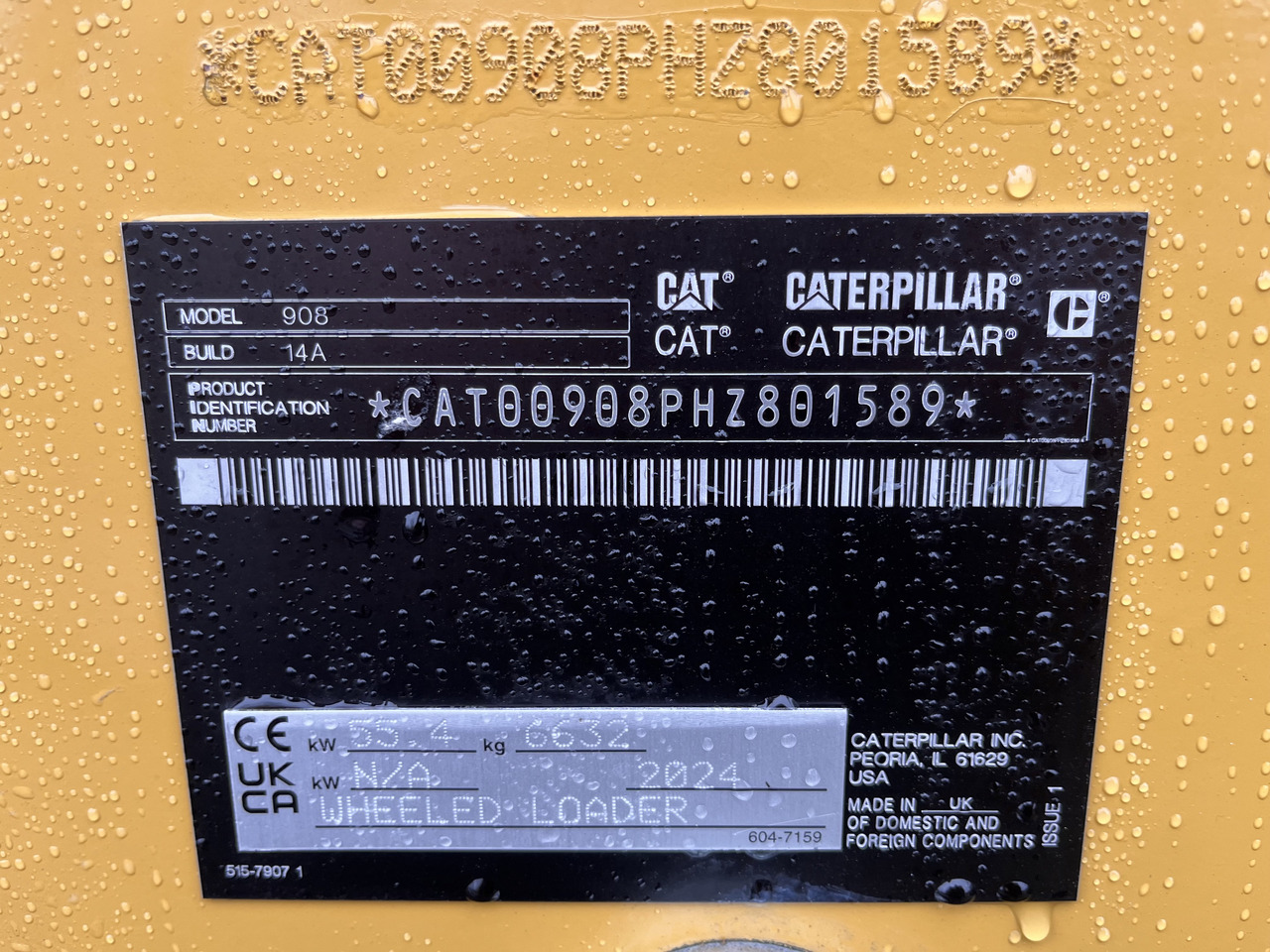 Caterpillar Radlader 908HL-14A - Натоварувач на тркала: слика 2 Caterpillar Radlader 908HL-14A - Натоварувач на тркала: слика 2