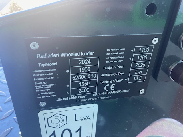 Schäffer Hoflader Typ 2024 - Натоварувач на тркала: слика 2 Schäffer Hoflader Typ 2024 - Натоварувач на тркала: слика 2