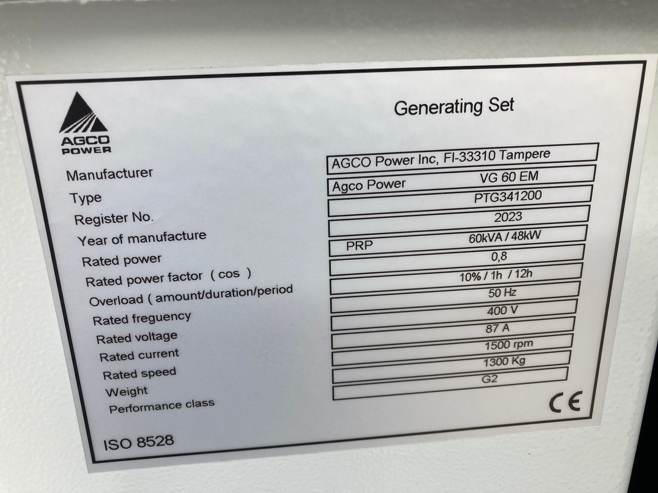 Valtra Diesel-Generator VG60 - Опрема за добиток: слика 2 Valtra Diesel-Generator VG60 - Опрема за добиток: слика 2