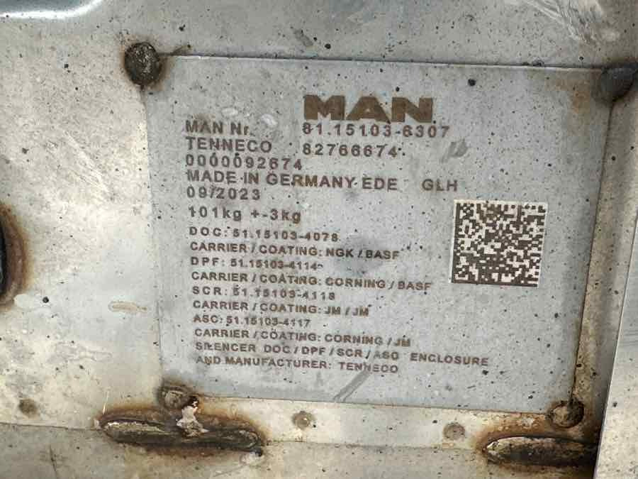 MAN EXHAUST 81.15103-6307 - Издувен систем за Камион: слика 4 MAN EXHAUST 81.15103-6307 - Издувен систем за Камион: слика 4