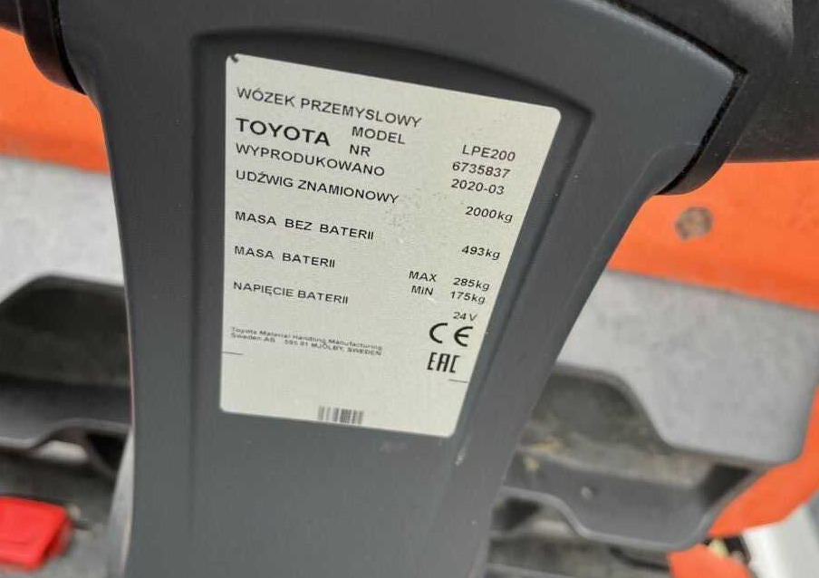 BT LPE200 - Вилушкар за палети: слика 4 BT LPE200 - Вилушкар за палети: слика 4