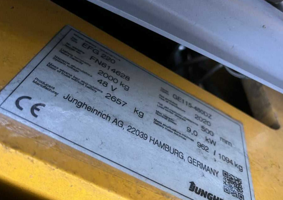 Jungheinrich EFG220 - Електричен вилушкар: слика 4 Jungheinrich EFG220 - Електричен вилушкар: слика 4