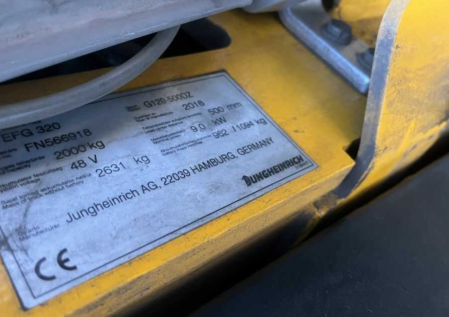 Jungheinrich EFG320 - Електричен вилушкар: слика 4 Jungheinrich EFG320 - Електричен вилушкар: слика 4