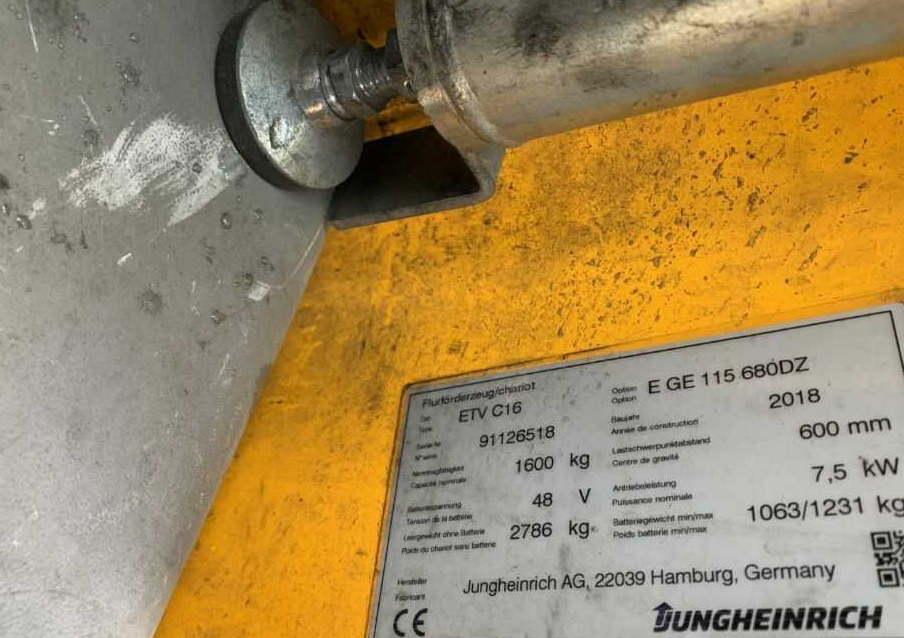 Jungheinrich ETVC16 - Вилушкар со подигнување: слика 4 Jungheinrich ETVC16 - Вилушкар со подигнување: слика 4