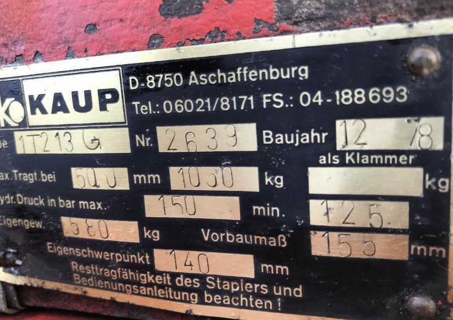 Kaup 1T213G, Kartonklammer - Стега за Опрема за ракување со материјали: слика 1 Kaup 1T213G, Kartonklammer - Стега за Опрема за ракување со материјали: слика 1